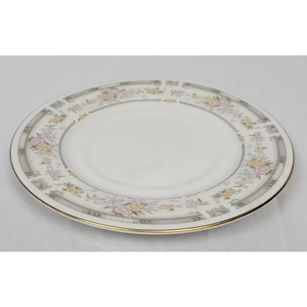 Farberware Fine China Southampton 1992 223K China Side Plate Pink Rose Floral